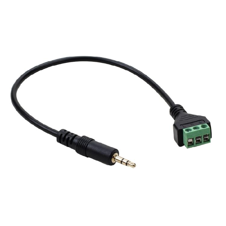 Quick Connectings 3.5mm Balanced Sound Jacks To 3 Pin Terminals Adapters Cable For Home Theater And Studio Use