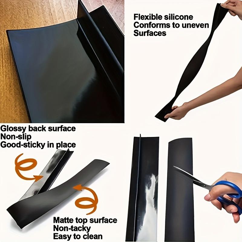 2-piece Kitchen Stove Gap Cover - Silicone Gap Filler, Suitable for 21 Inch Stoves, Protecting and Sealing Kitchen Countertops