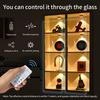 Under Cabinet Lights RGB LED Spotlight 12 Color Night Light Rechargeable Wireless Dimmable With Remote Control Wine Cabinet Light