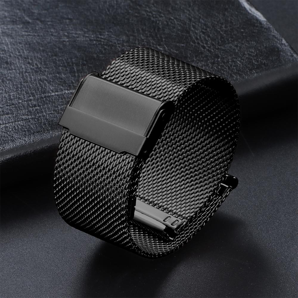 0.6mm Mesh Milanese Watch Band 10/12/14/16/18/19/20/21/22mm Straps for Seiko for DW Business Stainless Steel Wristwatch Bracelet