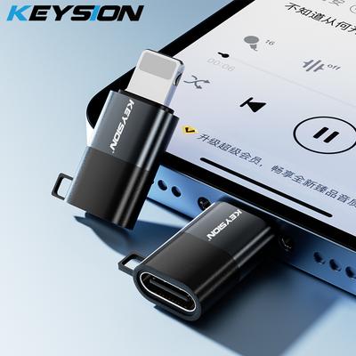 KEYSION Adaptador de Áudio Lightning para USB C Conector OTG Tipo-C para iPhone 11 12 13 14 Pro Max XR XS SE 8 7 Carregamento Dados Converte