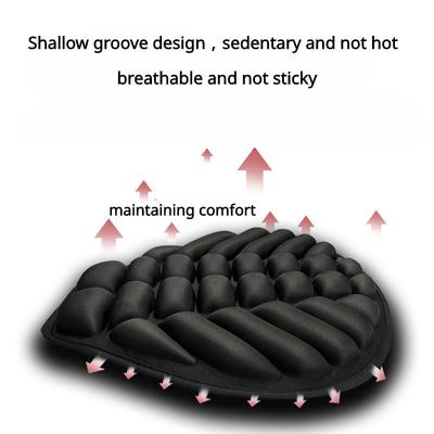 Housse de coussin de siège de moto électrique, absorption des chocs 3D, isolation thermique, protection solaire, toutes saisons, coussin de siège universel pour cyclisme longue distance
