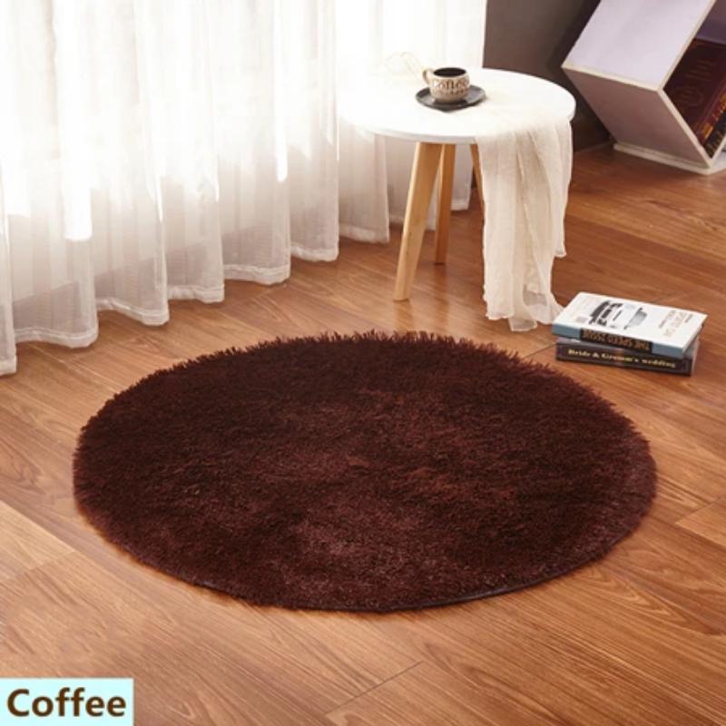 Fluffy Round Rug Carpets for Living Room Decor Faux Fur Rugs Kids Room Long Plush Rugs for Bedroom Shaggy Area Rug Modern Rugs
