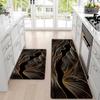 1Pcs Anti Fatigue Kitchen Rugs,  Golden Geometric Print Waterproof Non-Slip Thick Cushioned Kitchen Mat Heavy Duty Comfort Standing Mat for Kitchen
