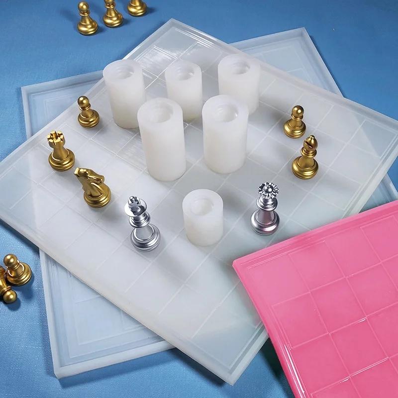 

1PCS DIY Chess Silicone Mold 1pcs/set Candle Silicone Mold Creative Chocolate Baking Tools 5