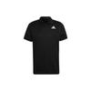 adidas Polo Shirts Men's Black Polo Collar Moderate Straight Fit HC2716