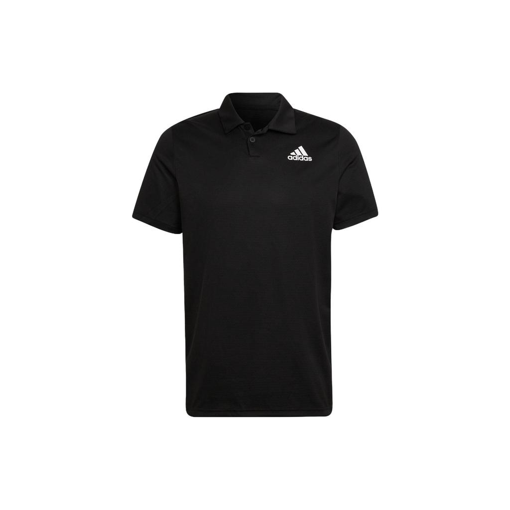 adidas Polo Shirts Men's Black Polo Collar Moderate Straight Fit HC2716