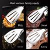 German Stainless Steel Tongs, Food Tongs, Thickened Barbecue Tongs, Bread and Cake Tongs, Special for Grilling Meat and Steak