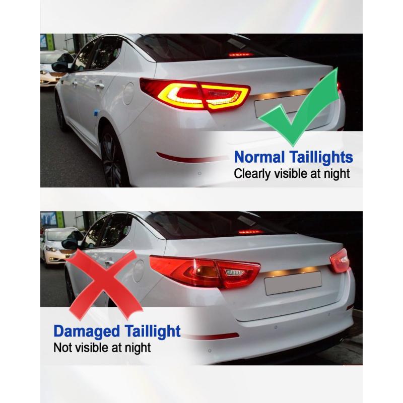 Rear Tail Light Bulb Socket and Wire Harness Fit for Kia Optima 2014-2015 Wire On Rear Replace 92451-4C500