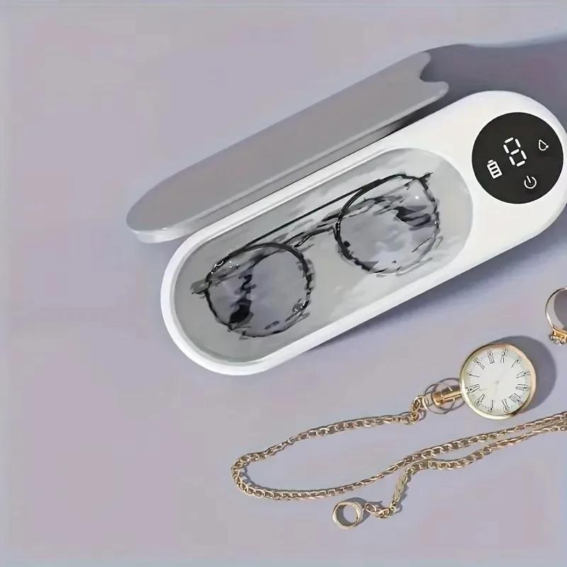 High-Frequency Ultrasonic Glasses Cleaner - 1pc Wireless Multi-Purpose Cleaning Machine for Eyewear & Accessories