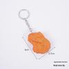 Simulated French Fries & Fried Chicken Keychain - Food Model Props and Toys