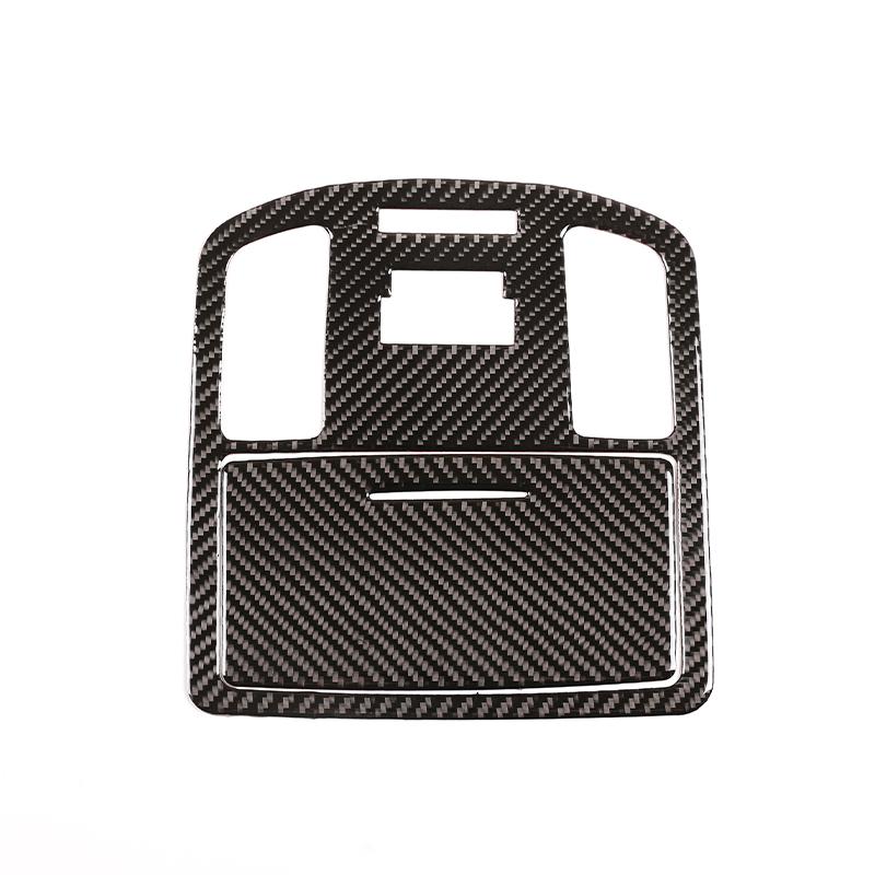 Soft carbon fiber Car center gearbox decorative frame sticker Dashboard Window Lift Panel Suitable for Toyota Hilux 2015-