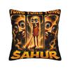 Tung Tung Tung Sahur chasing Tralalero Tralala Pillow Case  Graphic Pillow Cover For Living Room Sofa Funny Pillowcases