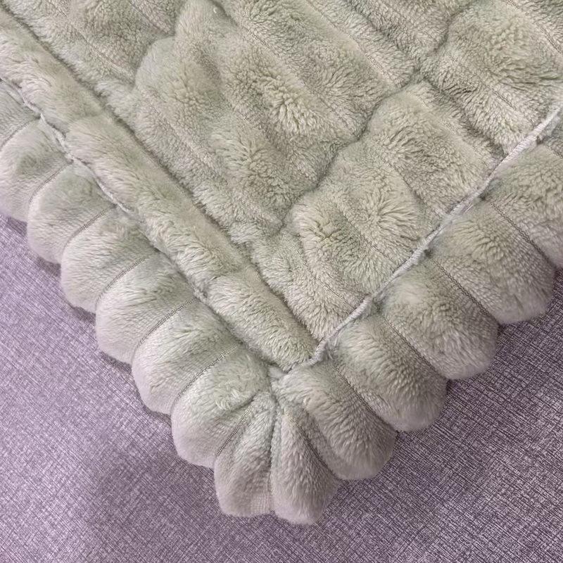 Solid Color Minimalist Sofa Cushion Autumn and Winter Anti Slip Pad Thick Quilted Protective Pad  Warm and Soft Sofa Mat Multiple Sizes Available