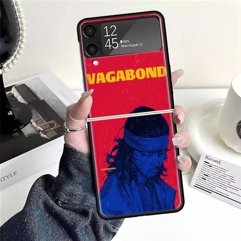 Anime Vagabond Samurai Cases For Samsung Galaxy Z Flip 4 5 6 7 3 Z Flip7 Flip6 Flip4 Flip5 Flip3 5G Hard Shockproof Fundas Cover