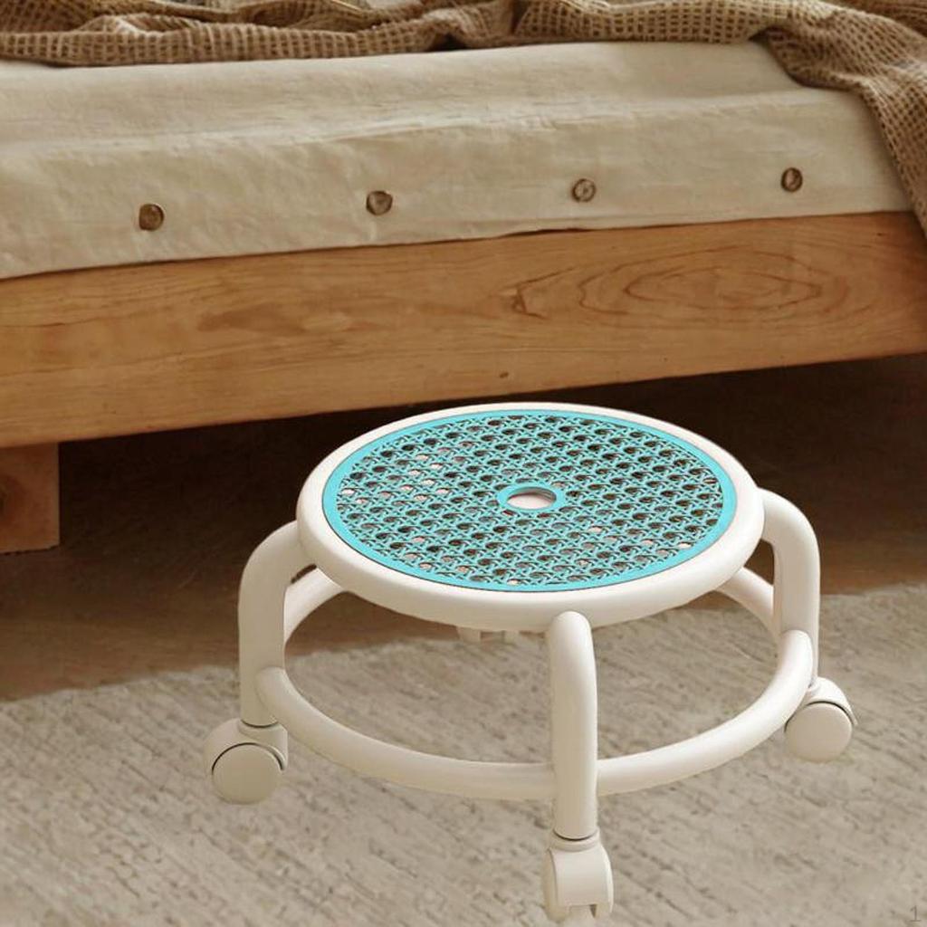 360° Rotating Stool with Wheels for Easy Movement