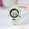 CE49 Trendy Student Watch Children's Watch Fashionable Night Light Waterproof PU Strap Pinhole Electronic Watch