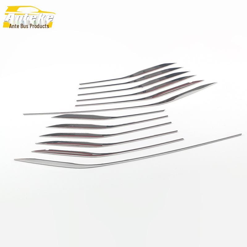 Highlander Crown Front Lower Grille Trim, Stainless Steel Bumper Lip, 21 Model.