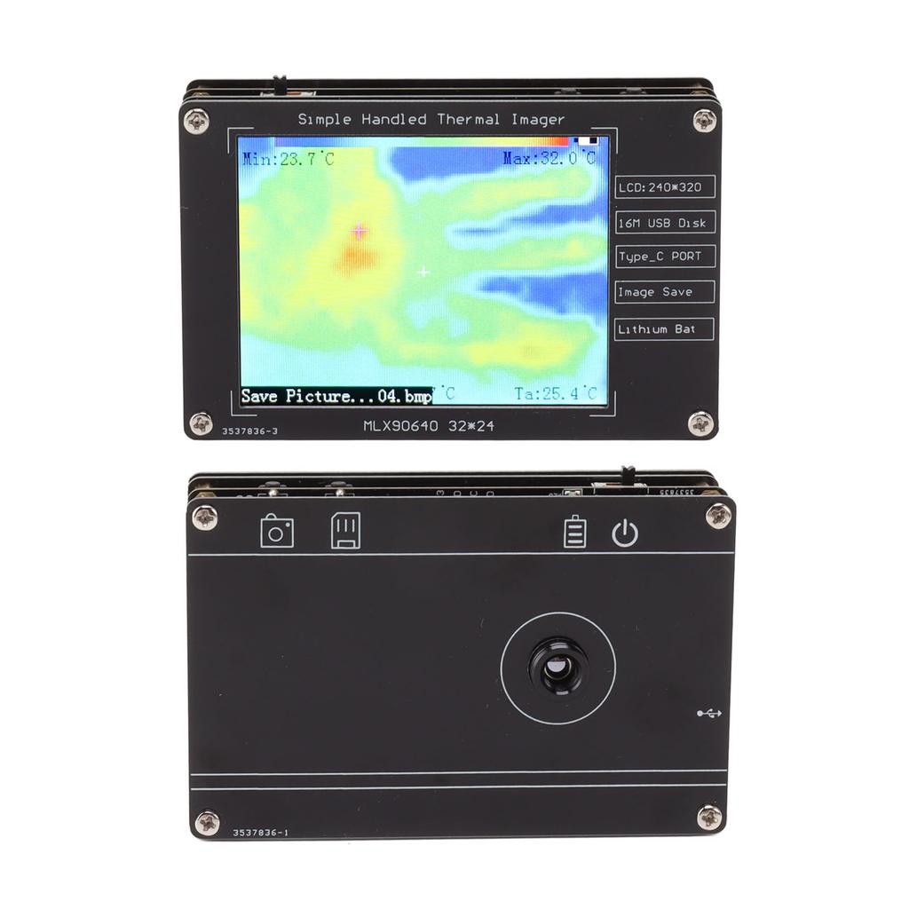 Infrared Thermal Imager Portable DIY LCD Digital High Accuracy Infrared Temperature Sensor for