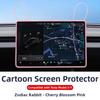 ZFX1 For New Tesla Screen Protector Frame Display Edge Body Cover Central Control Accessories For Tesla Model 3 Y Juniper 2026 2025