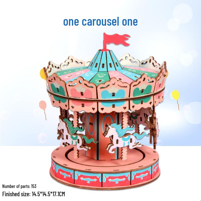 

3D деревянная головоломка-комплект для детей и взрослых - развивающая игрушка и подарок