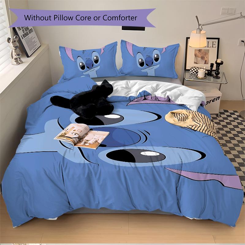 Alien Water Printed 3pcs Bedding Set Soft Microfiber 1 Duvet Cover And 2 Pillowcases Home Bedroom Decor Xmas Gift K1958