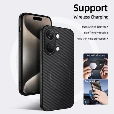 Shockproof Carbon Fiber Soft Phone Case For One Plus 11 12 13 13R Nord 3 ACE 2 3 5 Magnetic Wireless Charging Protection Cover