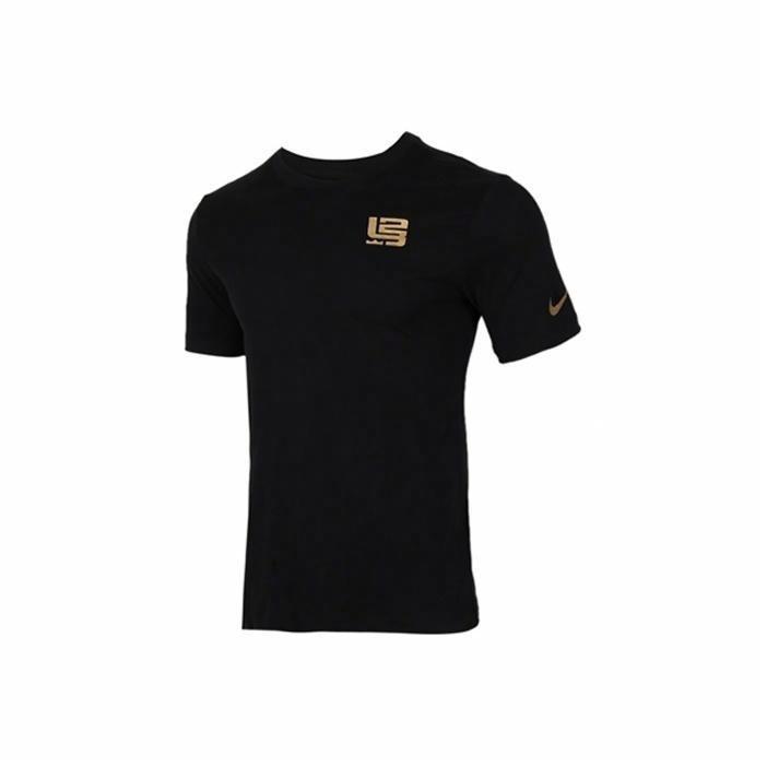 

Nike LeBron James Printed Crew Neck Short Sleeve T-Shirt for Men, Black CV1058-010 M