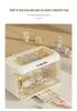 Folding Cabinet: Dustproof Baby Bottle & Weaning Food Storage with Draining Tableware Toolbox Shelf