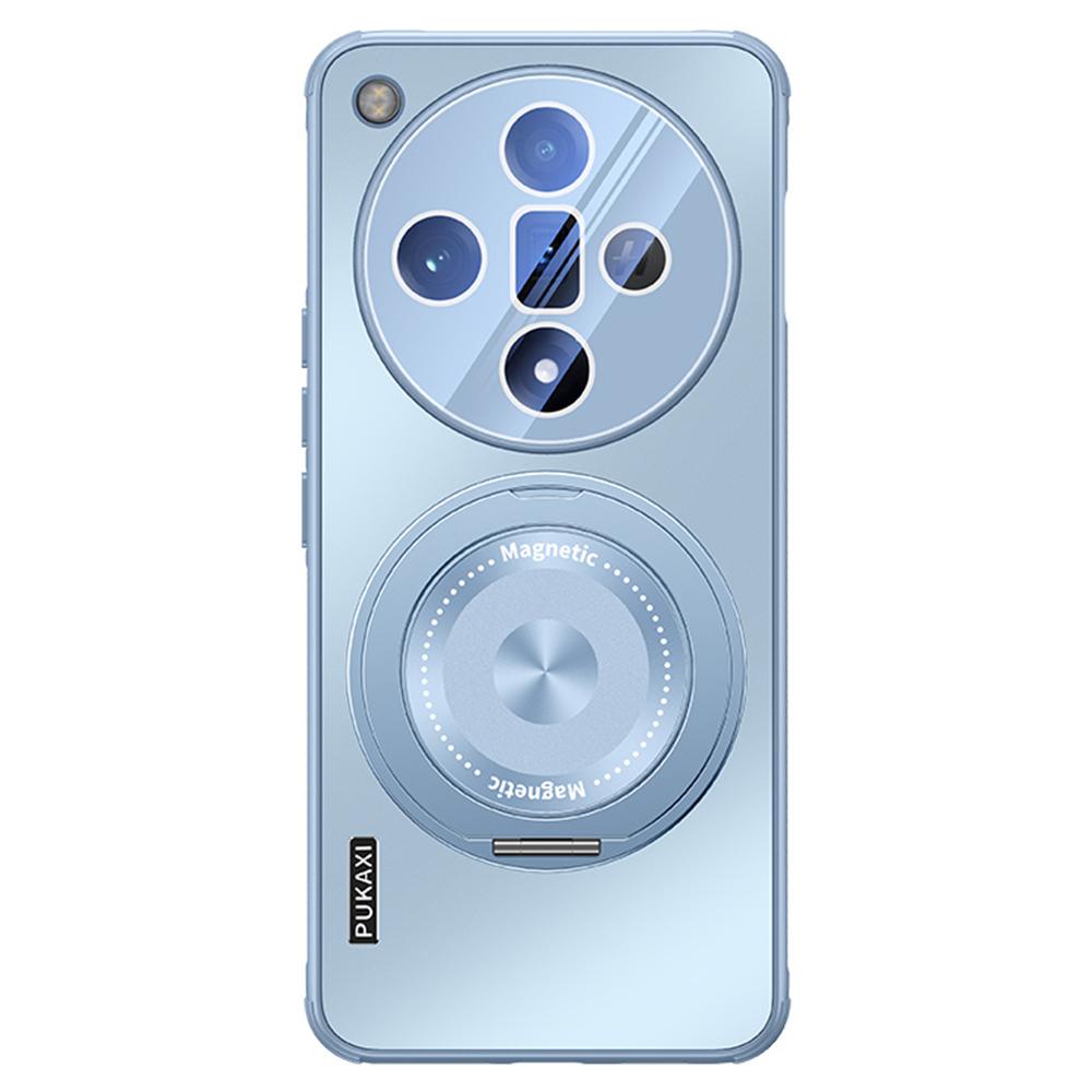 

For Oppo Find X7 5G Case Compatible with MagSafe Kickstand TPU PC Heat Dissipation Phone Cover Blue