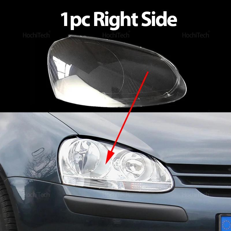 Headlight Lens Cover for VW Golf 5 MK 5 Jetta A5 GT GTI R32 2005-2009 Car Headlamp Cover Transparent Lampshade Lamp Hood Shell