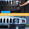 Carbon Steel Black Front Bumper Antenna Flagpole Bracket For Hummer H2 2003 2004 2005 2006 2007-2009 Car Exterior Accessories