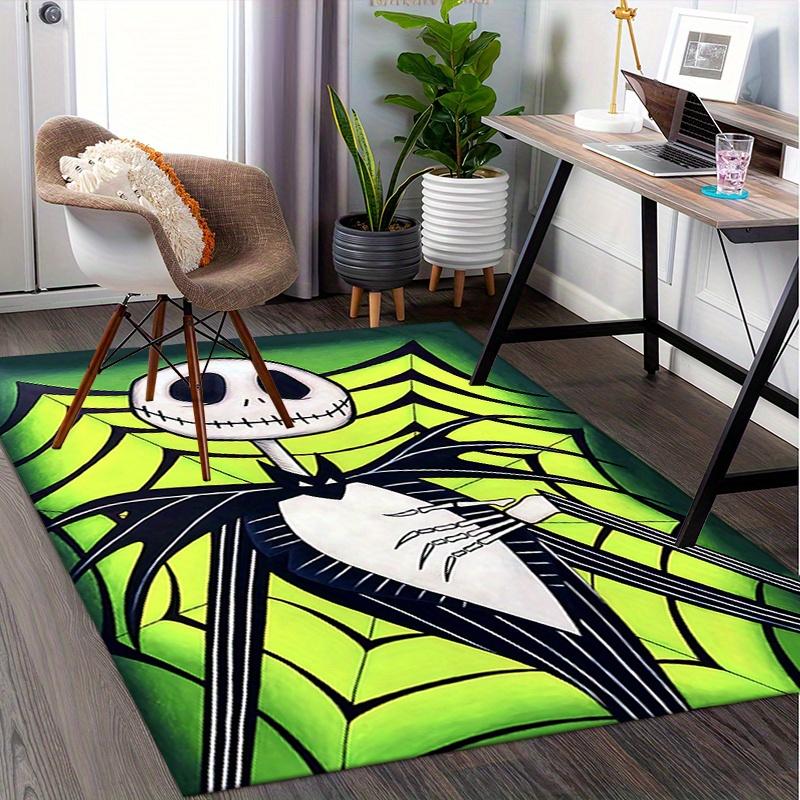 

Office Rug Skeleton, Halloween theme 3D Printed Anti-Slip Rug-Machine Washable for Living Room 60cm by 90cm