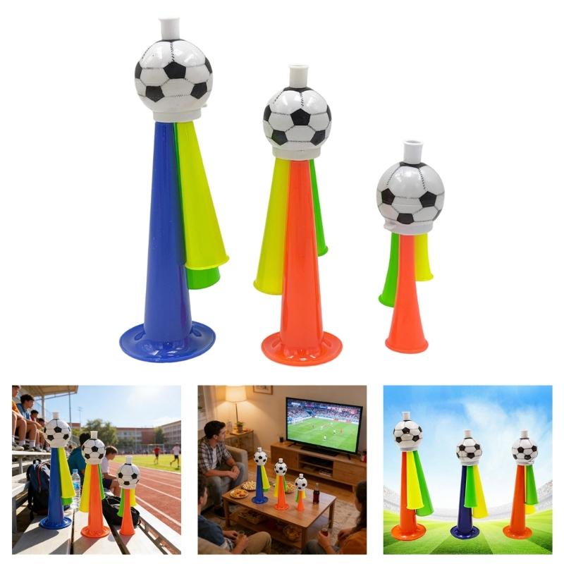 Set Of 10 Colorful Stadium Horns Random Color Soccer Fan Trumpet For Football Game And Group Gatherings