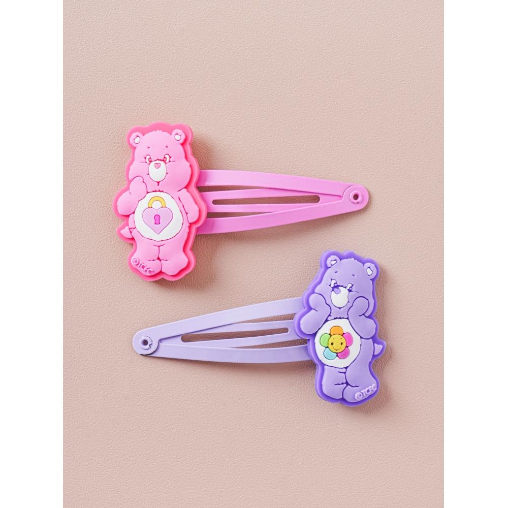Daiso Care Bear Shaped Snap Pins  Pack Of 2