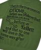 FALLETT Youth Letter Knit Green