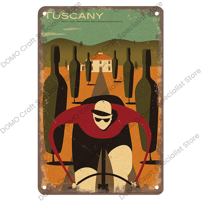 Vintage Bicycle Poster Metal Signs Plaque Retro Bike Cyclocross Metal Plate Tin Sign Garage House Wall Decor 20x30cm