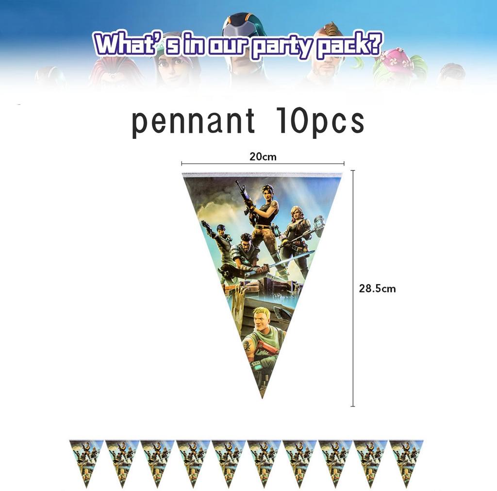 Shooter-Spiel Fortnition Geburtstagsparty-Dekoration Cartoon Alpaka Lama Teller Tischdecke Babyparty Kindergastgeschenke Partyzubehör