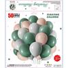 50-teiliges mattes Ballon-Set zur Geburtstagsfeier-Dekoration