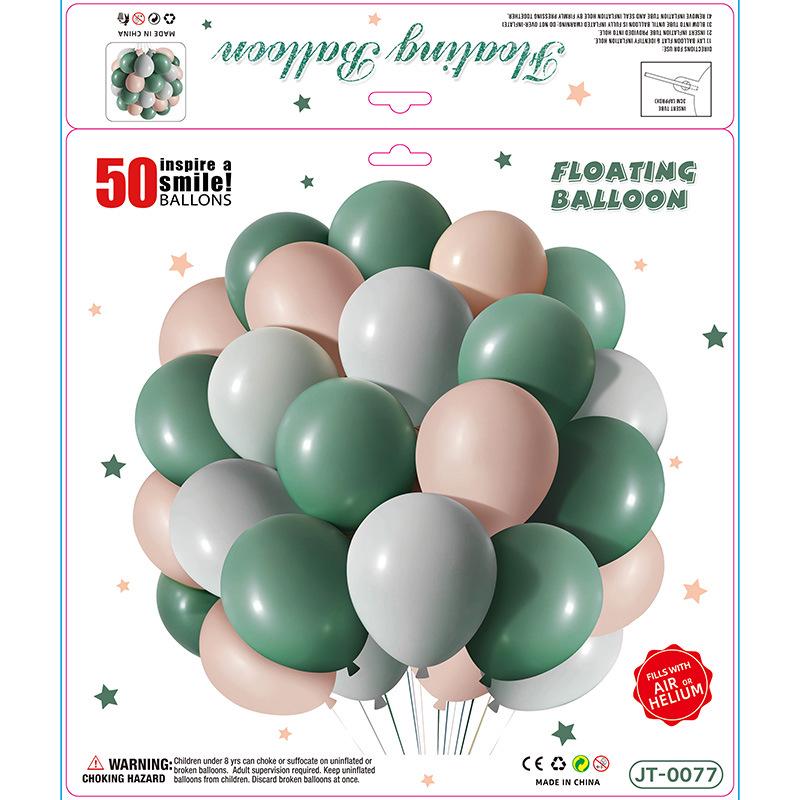 50-teiliges mattes Ballon-Set zur Geburtstagsfeier-Dekoration