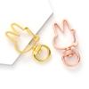 10Pcs Rabbit Hollow Key Chain Key Ring Keychain Diy Accessories Lobster Clasp