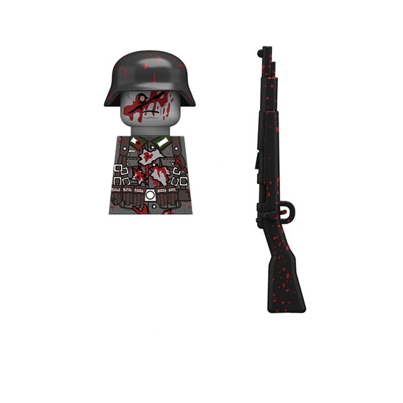 

Хоррор Хэллоуин Военный Ходячие мертвецы Солдат Фигурки Экшн Конструктор Армия Пехота Шлем Оружие Кирпичики Детская Игрушка Подарок