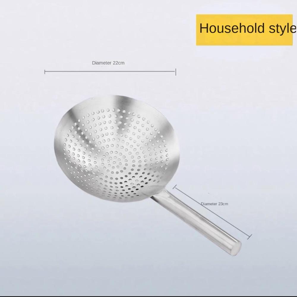 Long Handle Oil Flour Noodle Dumplings Sieve Thickened Mesh Strainer Colander  Kitchen Tools
