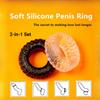 2 PEZZI Anello per Pene Anello in Silicone Gabbia per Pene Ritardo Erezione Maschile Eiaculazione Giocattolo Sessuale per Uomini Anelli per Coppia Giocattoli per Adulti 18+