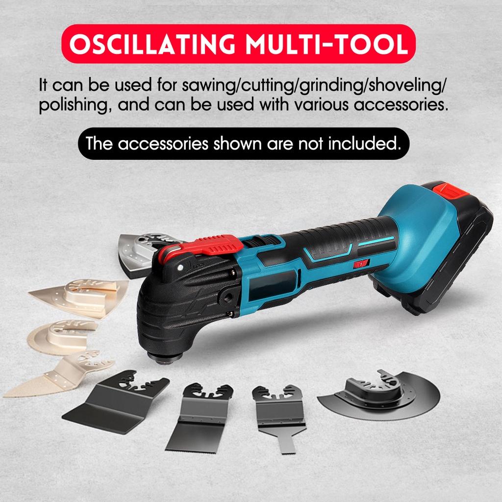 Electric Saw Electric Tool Multifunction Tool Oscillating Multi-Tools Variable 6-Speed Renovator Home Decoration Trimmer DC 18V