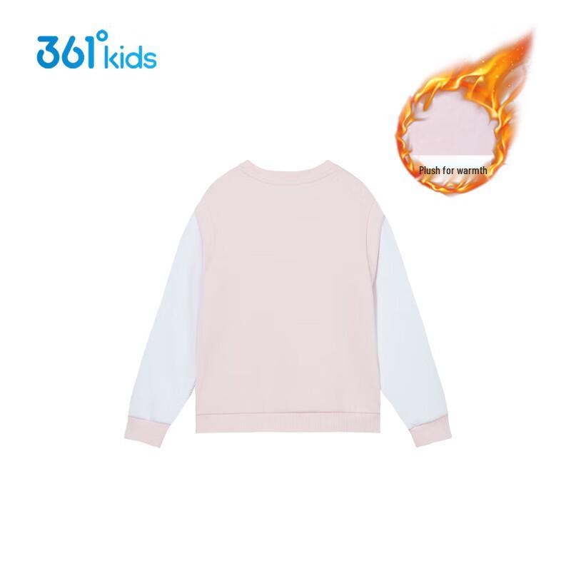 361° Girls' Fleece-Lined Cartoon Pullover Sweatshirt