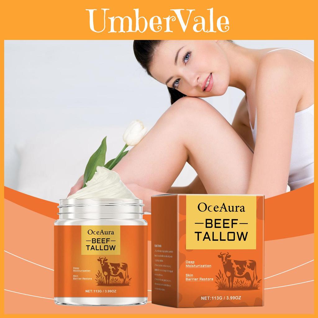 Oceaura Deep Moisturizing Beef Tallow Cream For Hydrated And Firm Skin Elasticity