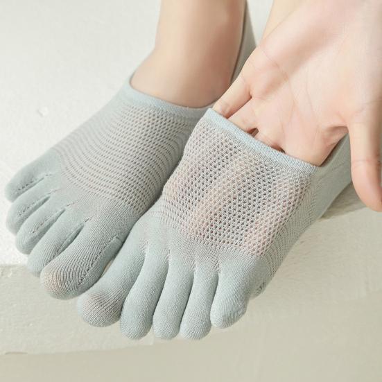 1 par dame lavt kutt tåsokker sklisikre pustende svetteabsorberende grunne munn bomullssokker sommer elastiske ensfargede usynlige sokker