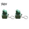 Talos Seagull Frog Sound Button Keychain, Creative Stress Relief Voice Toy with Animal Sounds & LED Light, Rechargeable Squeeze Fidget for Kids Adults