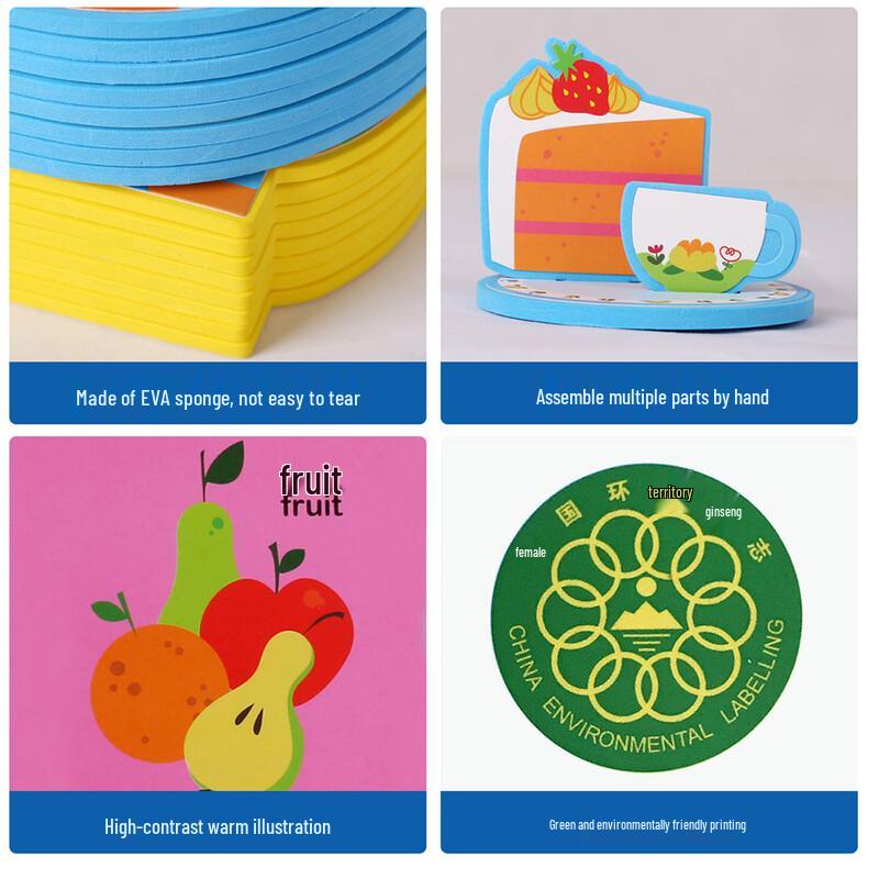 Lelequ Toddler Pretend Play & Cognitive Book Set